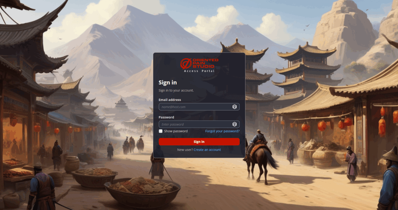 Oriented Pain Studio - Access Portal Web App