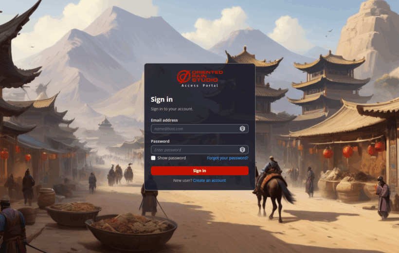 Oriented Pain Studio - Access Portal Web App